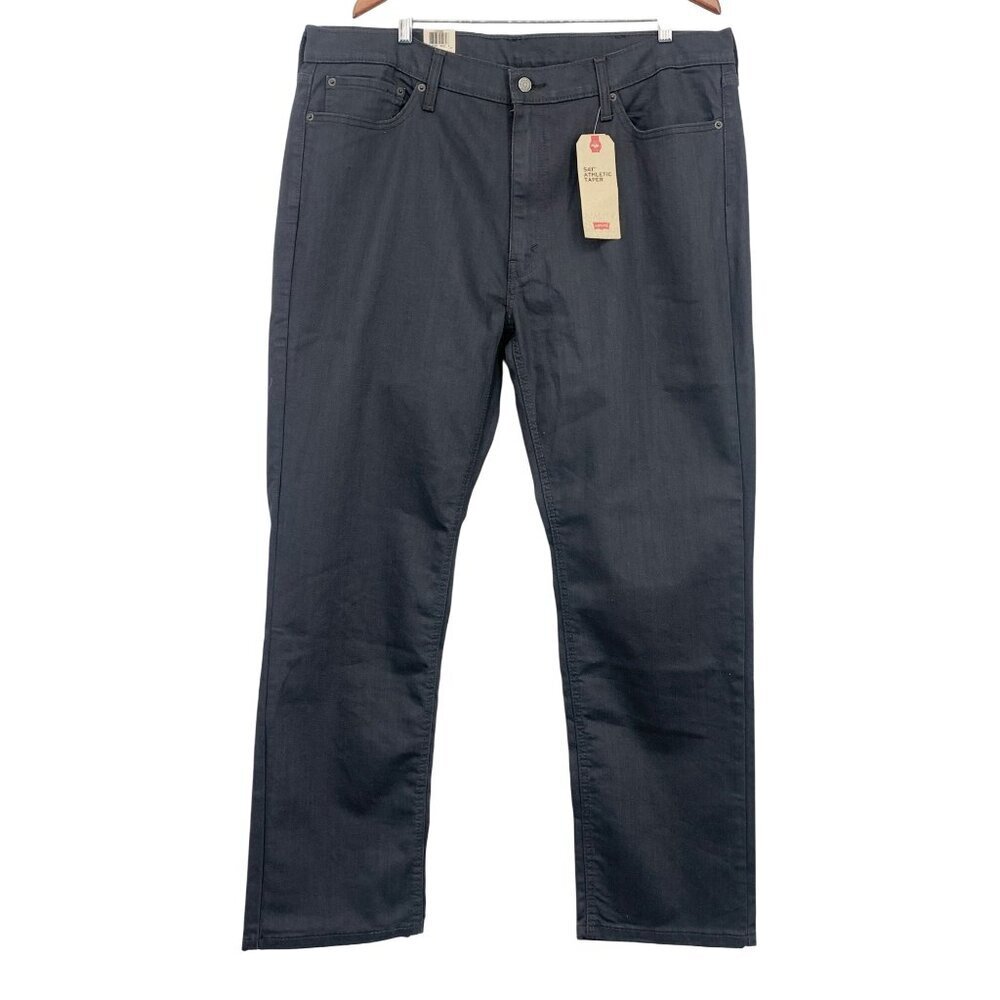 Levis Mens 541 Athletic Taper Jeans Mens Size 40 X 32 Stretch Gray Denim New